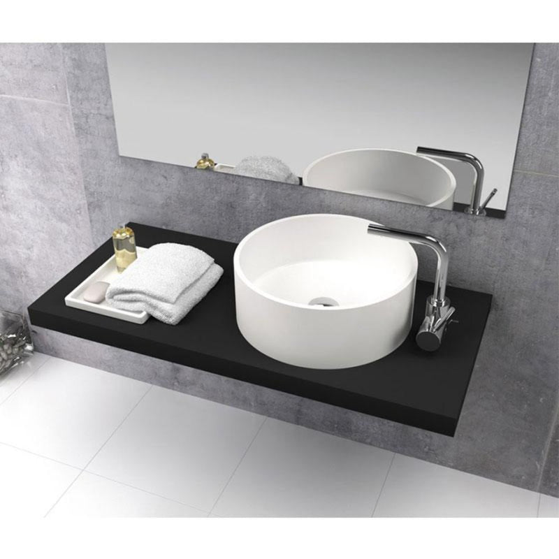 Vasque à poser ronde en sanydur LUCENA - Le Monde du Bain