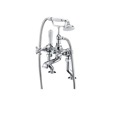 Robinet mélangeur baignoire rétro sur plage CANTERBURY - Le Monde du Bain