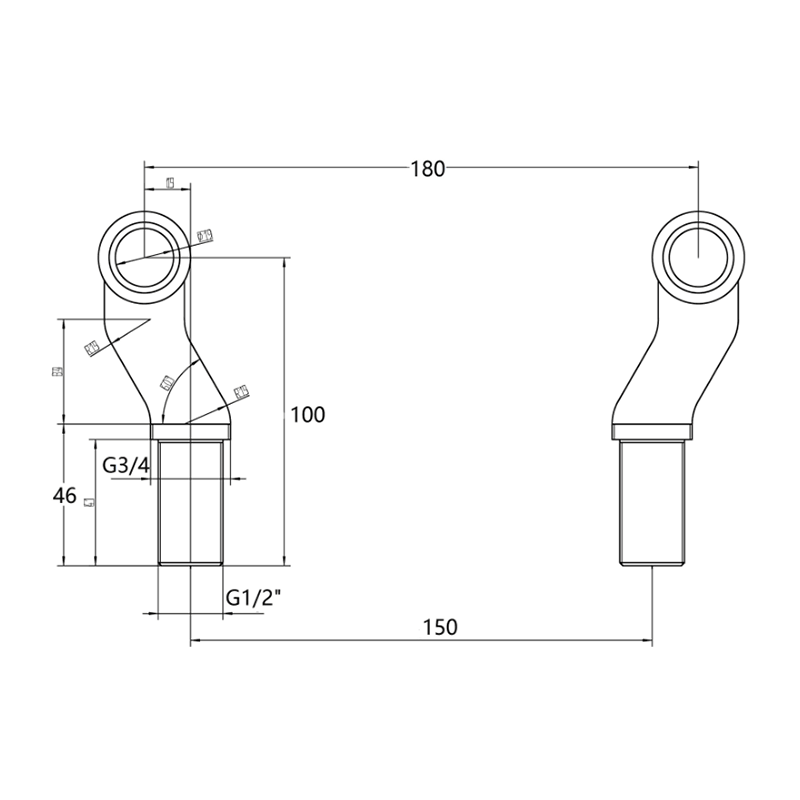 Robinet mélangeur baignoire rétro mural CANTERBURY - Le Monde du Bain