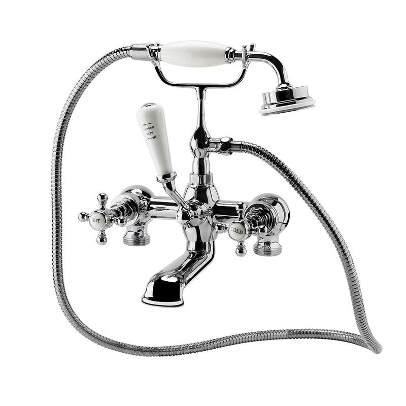 Robinet mélangeur baignoire rétro mural CANTERBURY