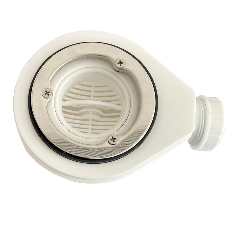 Bonde horizontale sans capot Ø90 DONA pour receveurs de douche