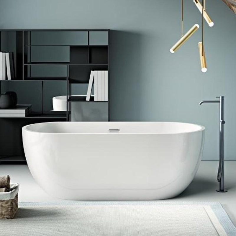 Baignoire îlot design ovale BOSTON blanche