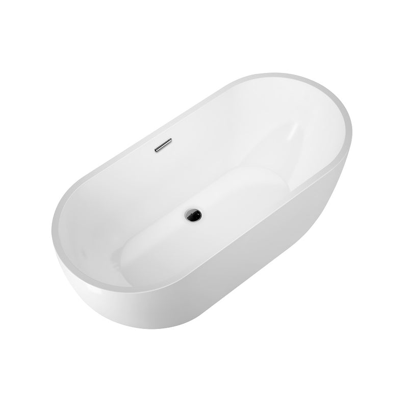 Baignoire îlot design ovale BOSTON blanche