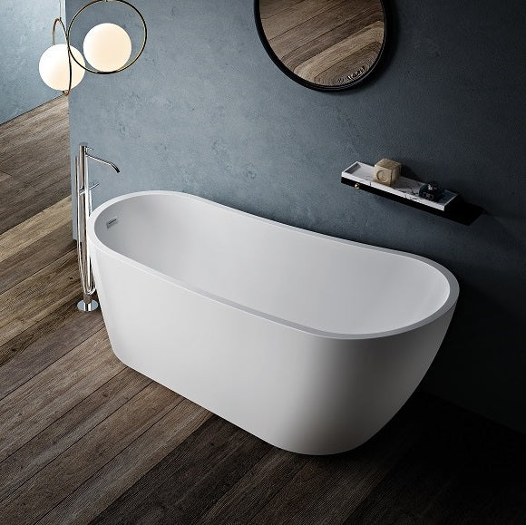 Baignoire îlot design ovale SUTTON blanche
