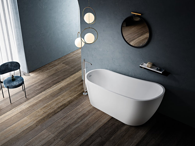 Baignoire îlot design ovale SUTTON blanche