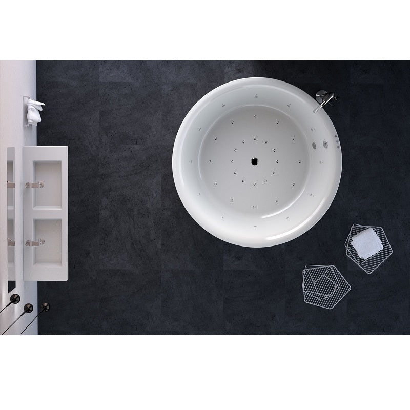 Baignoire balnéo ronde NOA blanche