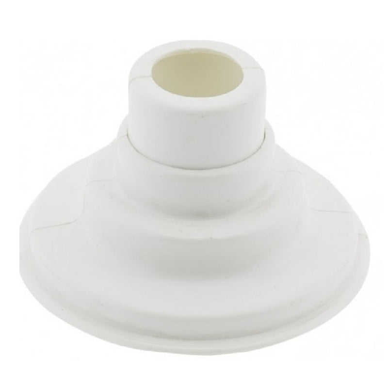 Cache tuyau mural sèche-serviette blanc