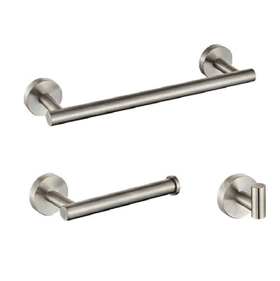 Accessoires salle de bain CHARLES - Le Monde du Bain | 1 crochet + 1 porte-serviette + 1 porte rouleau