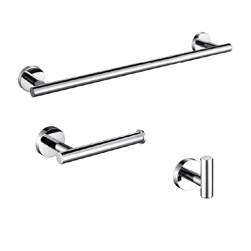 Accessoires salle de bain CHARLES - Le Monde du Bain [ 1 crochet + 1 porte-serviette + 1 porte rouleau