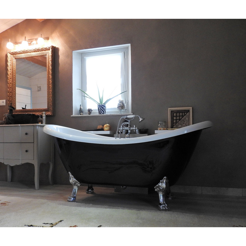 Baignoire ancienne DARLINGTON noire - Le Monde du Bain | Commun