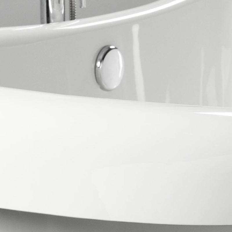 Baignoire rétro sur socle DARLINGTON Blanche - Le Monde du Bain