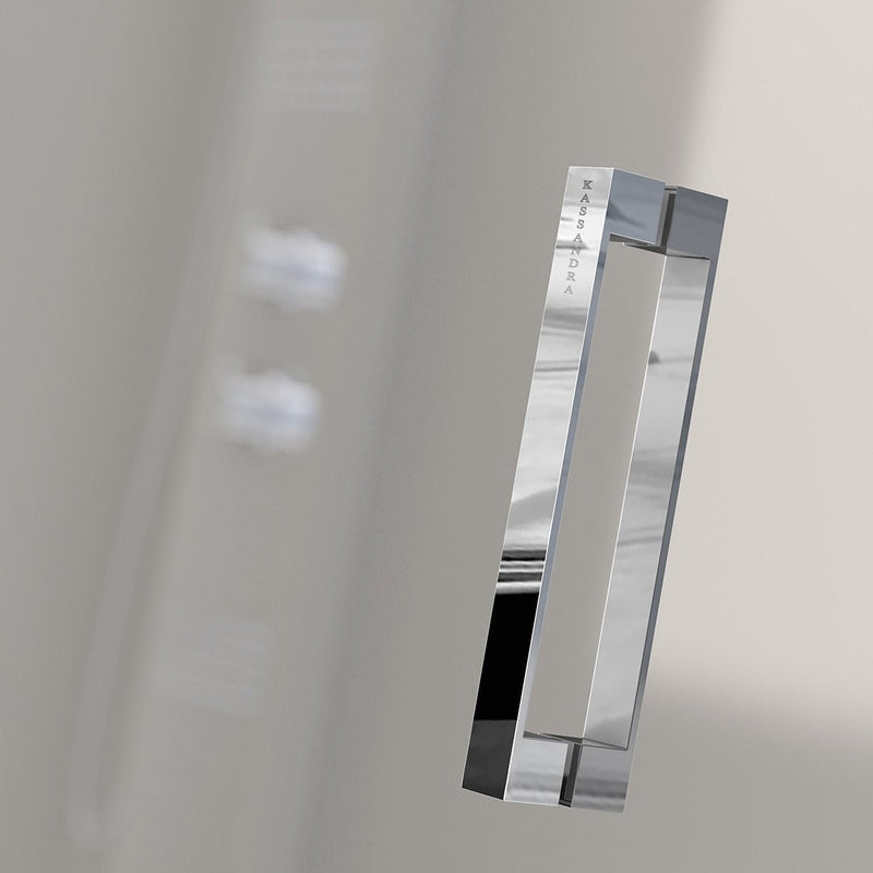 Paroi de douche 2 verres fixes + 2 portes coulissantes GLASÉ