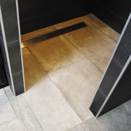 Receveur à carreler MONOBOARD 1 pente avec natte étanche et siphon ultra plat