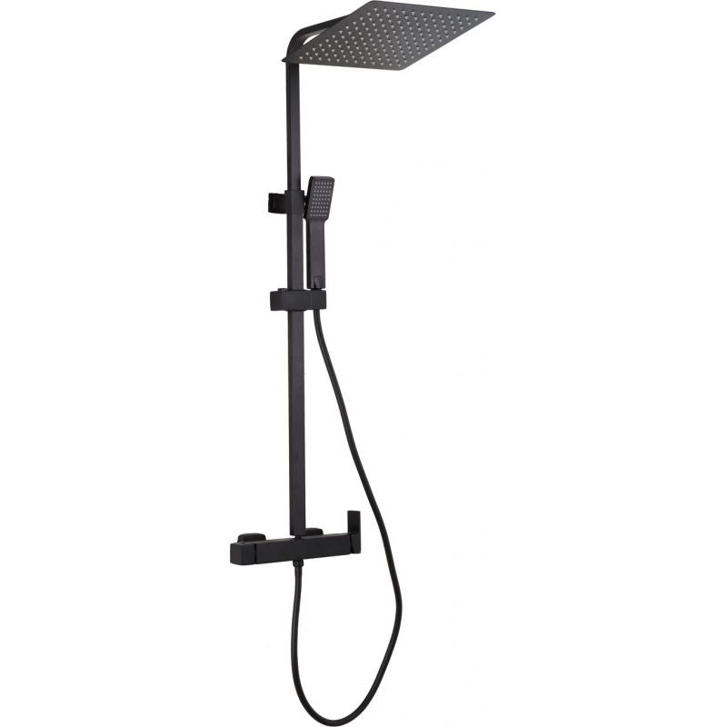 Colonne de douche mitigeur MANZO noir mat