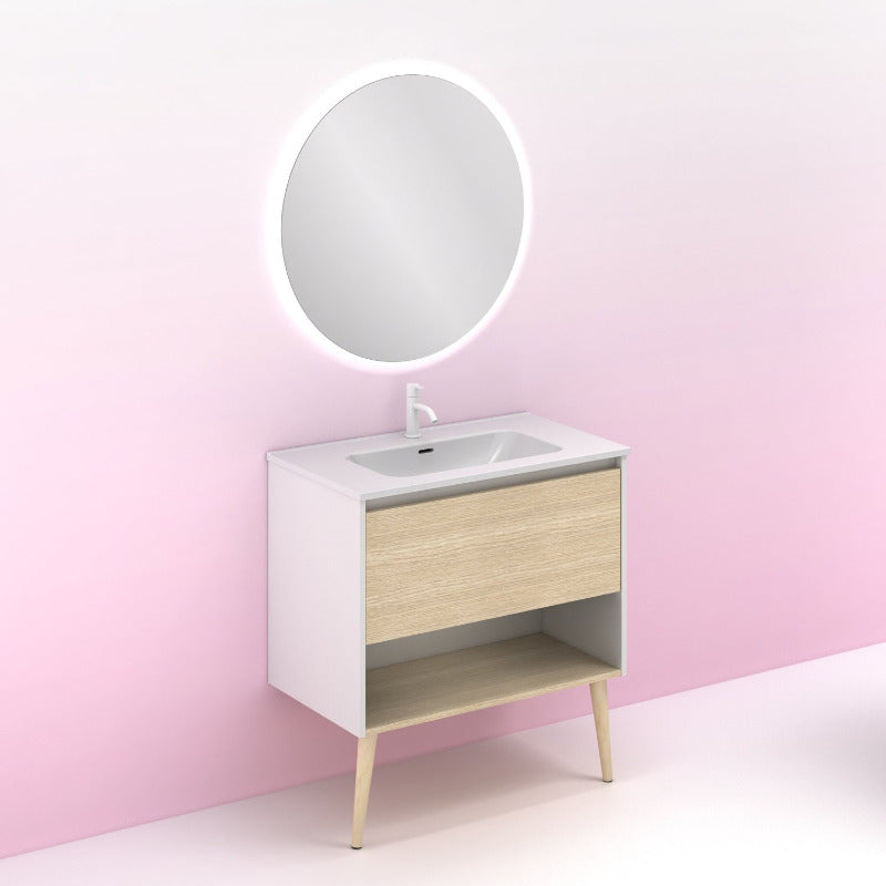 Meuble salle de bain NARA 80 cm.