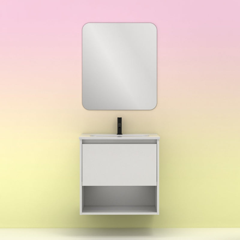 Meuble salle de bain NIWA 60 cm. Blanc Brillant