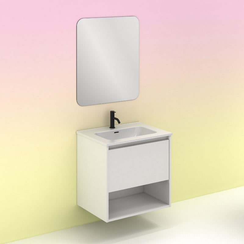 Meuble salle de bain NIWA 60 cm. Blanc Brillant