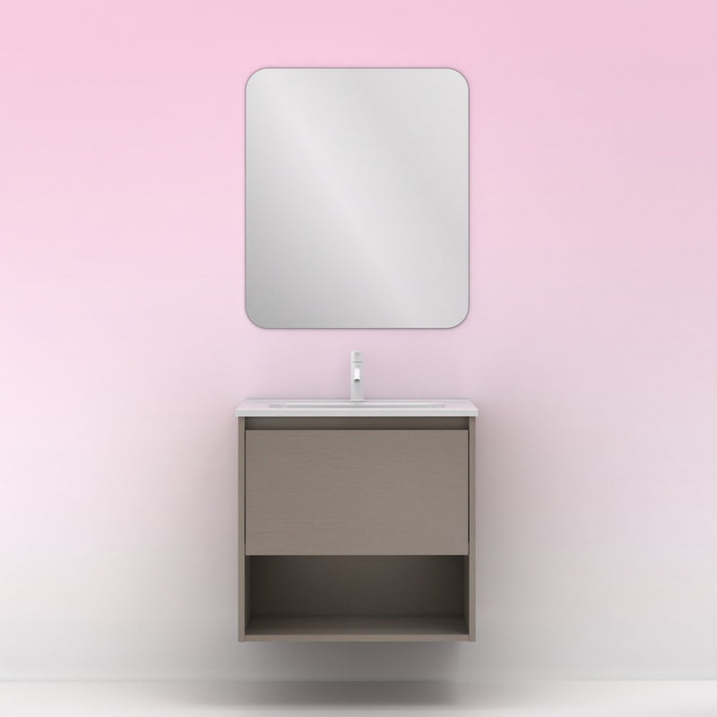 Meuble salle de bain NIWA 60 cm. Fumé sablé