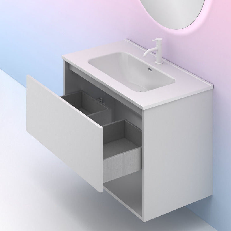 Meuble salle de bain NIWA 80 cm. Blanc Brillant