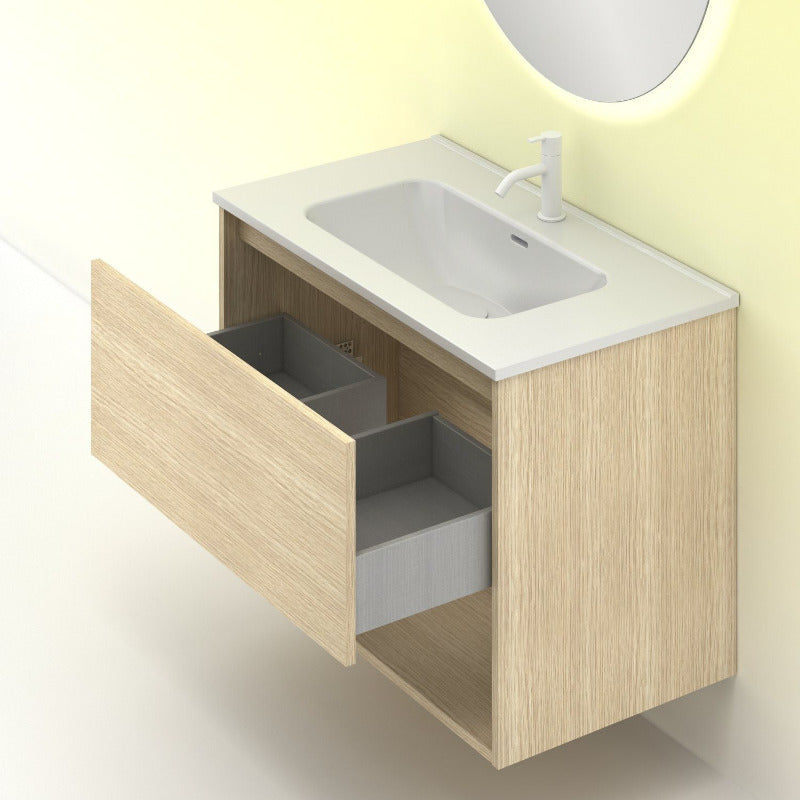 Meuble salle de bain NIWA 80 cm. Chêne sablé