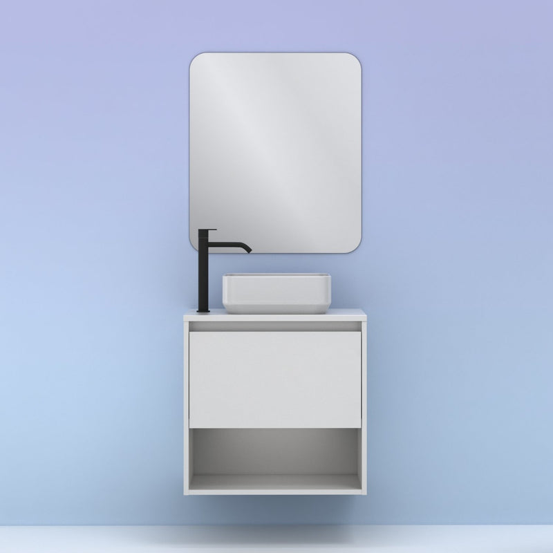 Meuble salle de bain NIWA 60 cm. Blanc Brillant