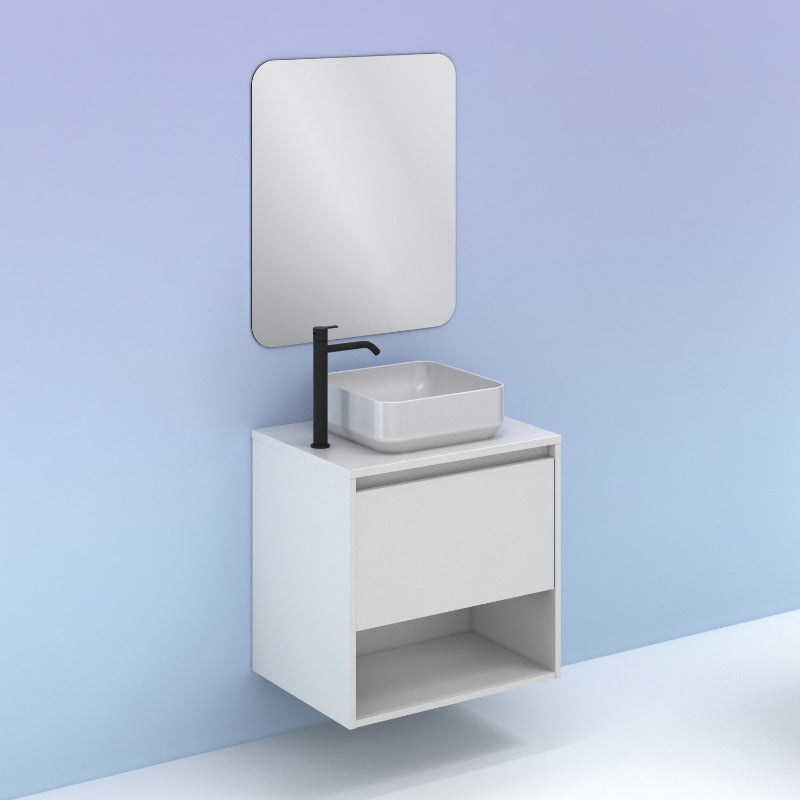 Meuble salle de bain NIWA 60 cm. Blanc Brillant