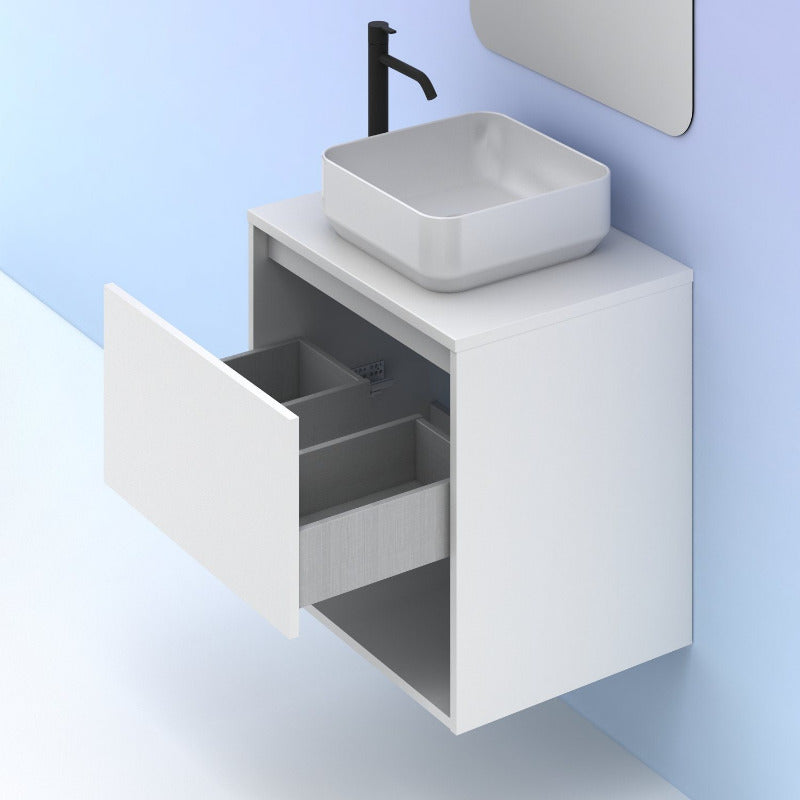 Meuble salle de bain NIWA 60 cm. Blanc Brillant