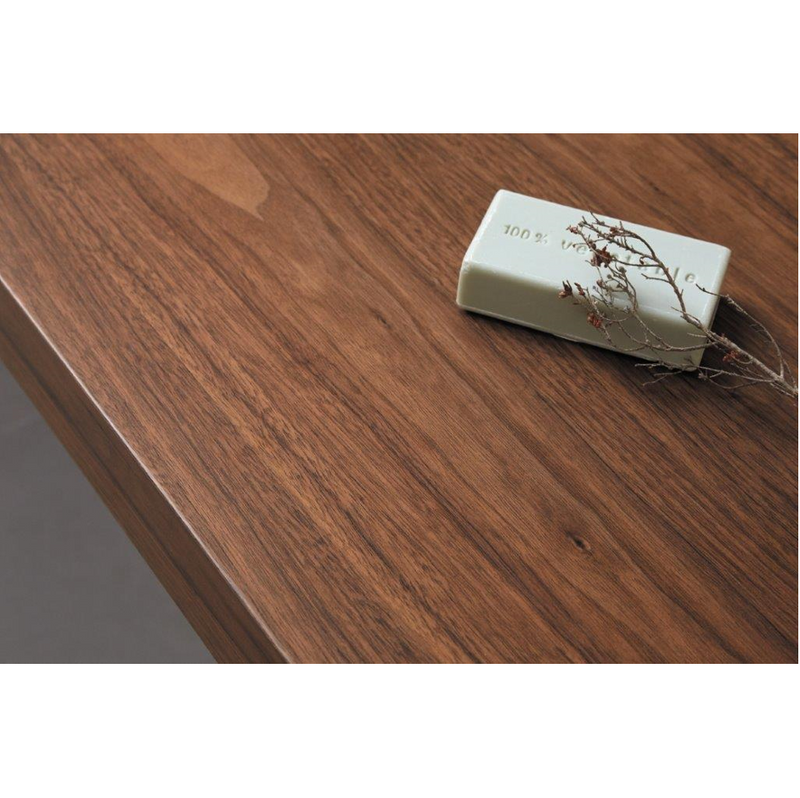 Plan vasque suspendu ZERO pour salle de bain design, noyer - Le Monde du Bain