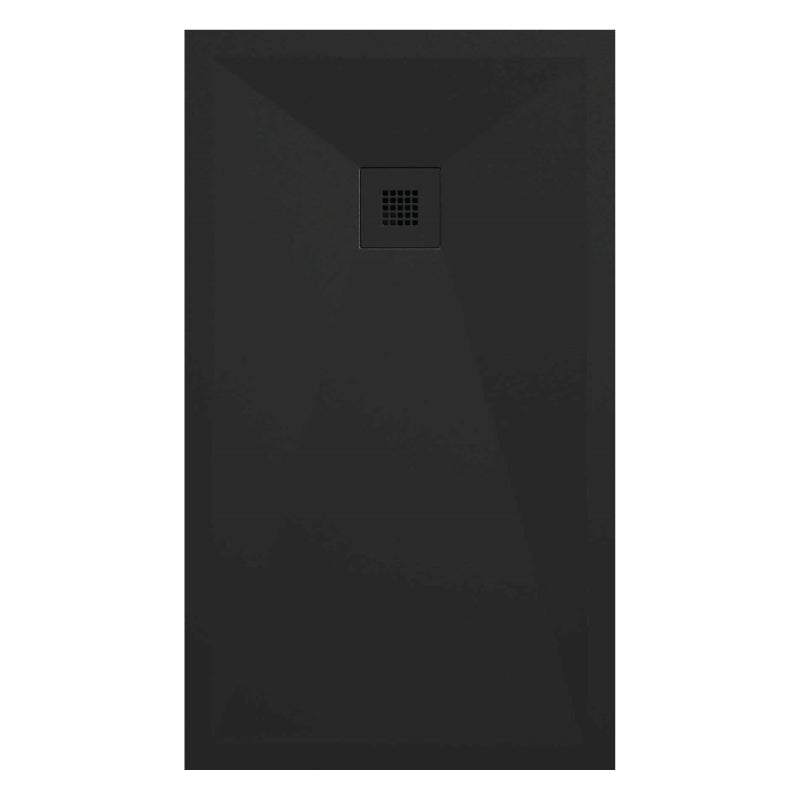 Receveur de douche surface ardoisée ONDA NOIR - Le Monde du Bain