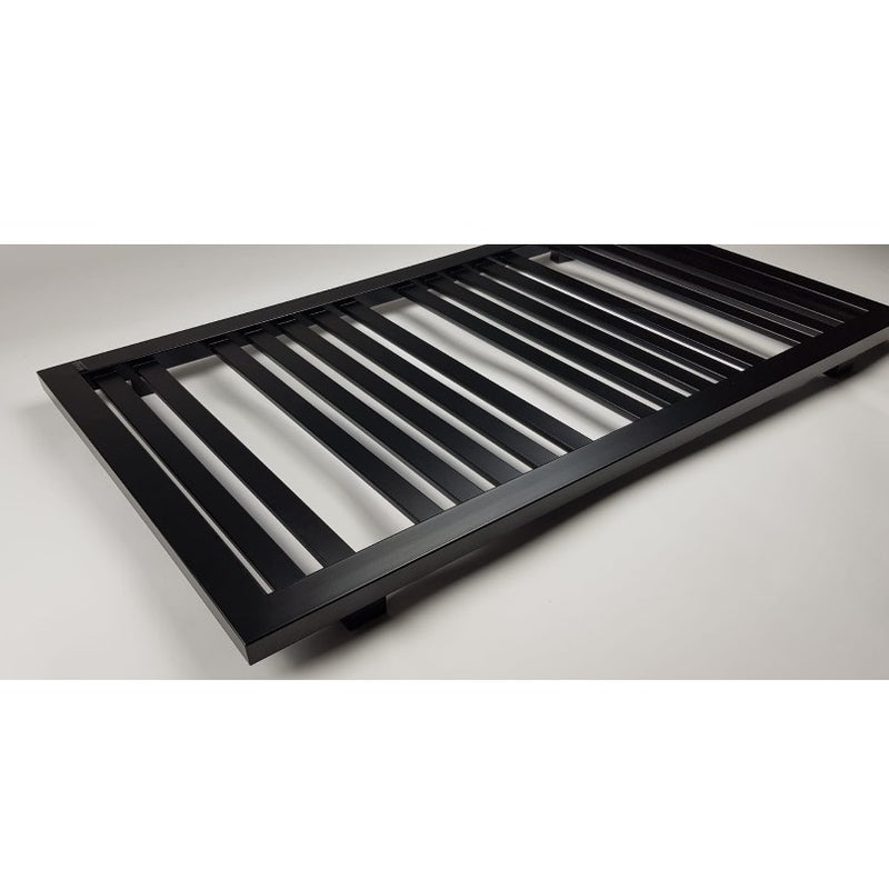 Radiateur sèche-serviettes eau chaude design KLEA 128 x 54 cm noir mat