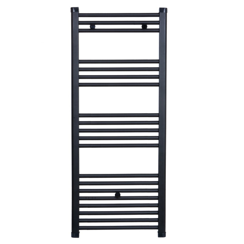 Radiateur sèche-serviettes eau chaude CODA 120 x 60 cm noir mat