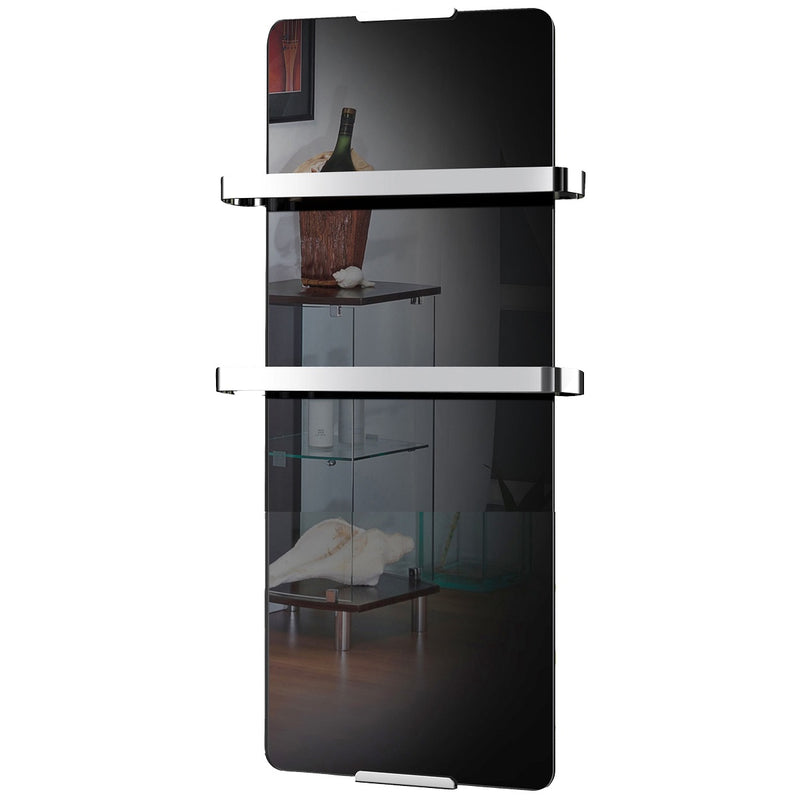 Radiateur sèche-serviettes électrique 600 W noir