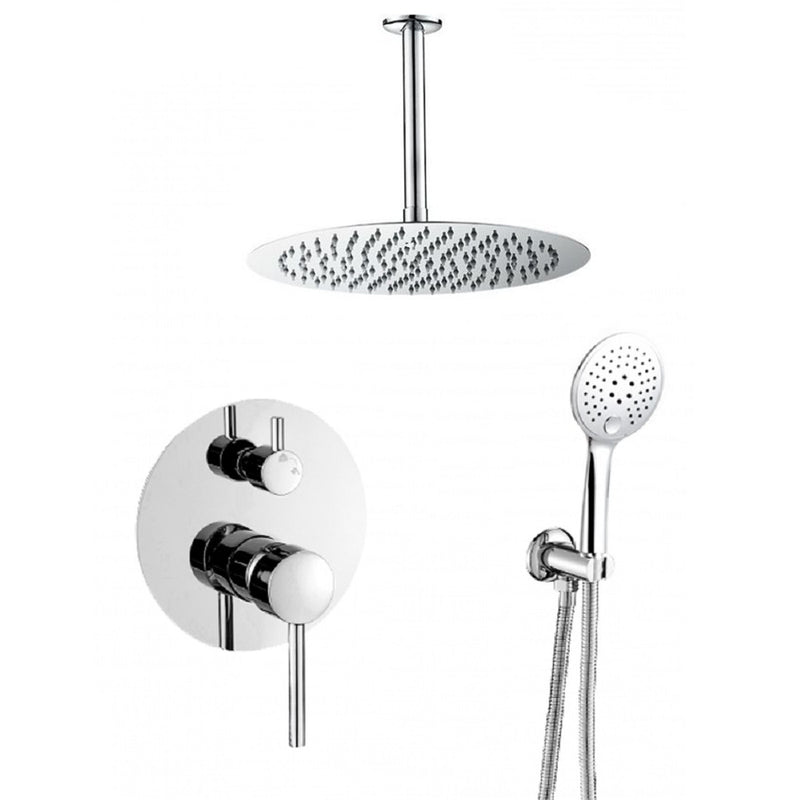 Kit de douche à encastrer AVA chromé