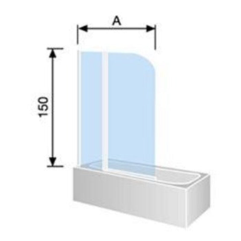 Pare-baignoire fixe et pivotant RITA - Le Monde du Bain