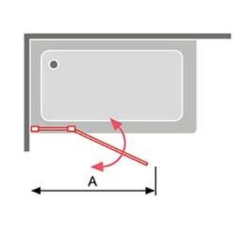 Pare-baignoire fixe et pivotant RITA - Le Monde du Bain