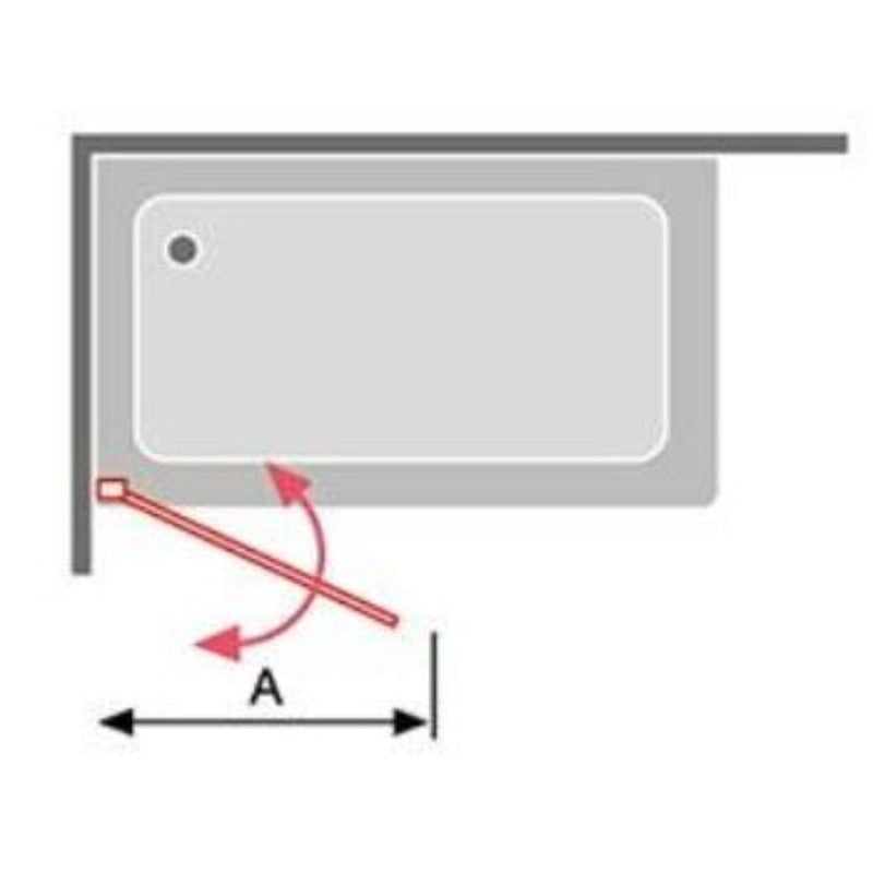 Pare-baignoire pivotant RITA verre sérigraphié - kassandra - Le Monde du Bain