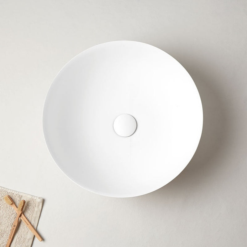 Vasque à poser ronde en pierre de synthèse BOL - Le Monde du Bain