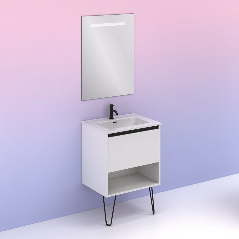 Meuble salle de bainYoko 60 cm. Blanc Brillant